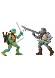 Playmates Toys Teenage Mutant Ninja Turtles - Leonardo vs Rocksteady SEALED