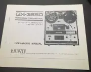 AKAI GX-365D Reel to Reel Owners Manual Photocopy TEAC Tascam Dokorder Sony