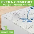 Mattress Protector Waterproof Bamboo Mattress Cover Topper Queen King Double