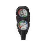Cressi Sub 200 ft. Mini Pressure and Max Depth 2 Gauge Scuba Diving Console PSI