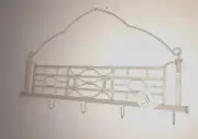 NEW Designer Rustic Wall Mounted Coat-Mudroom-Foyer-PotPan Rack Iron M Clss 36”