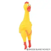 8" Rubber Squeeze Chicken with Sound - QUANTITY DISCOUNTS - FREE GIFT