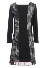 Ponti & Floral Tunic--THR-3722