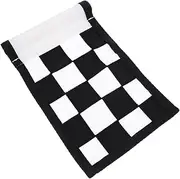 Kisangel Green Checkered Flag Putting Cart Flag Portable Course Flag Golf Pin Flag Putting Flagstick Checkered Practice Flag Detachable Flag Course Supplies Black Nylon