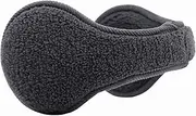 [Eliewai] Men Ear Muffs for Winter Adjustable & Foldable Big Size Earmuffs Faux Berber Fleece Outdoor Women Ear Warmers