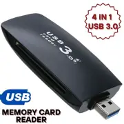 4 in 1 USB 3.0 Memory Card Reader Adapter 5 Gbps For Windows 2000,XP,VISTA,Mac