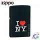 Zippo 美系經典打火機 I Love New York 我愛紐約消光黑烤漆款/NO.24798/ZP112【詮國】