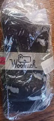 Woolrich socks medium M Med Sheep merino lambswool wool women men crew Charcoal