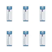6PK Malli Sewing Vanishing Fabric Fine Tip/Point Temporary Sewing Marker White