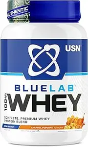 USN Blue Lab Whey Protein Shake 908g (Caramel Popcorn)