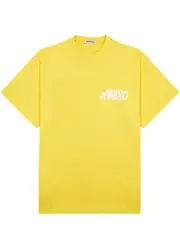 Annie Hood Jumble Logo-print Cotton T-shirt - Yellow L