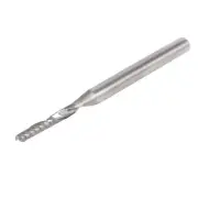 Round Shank 2mm x 12mm Carbide Single Flute Spiral End Mill CNC Router Bit
