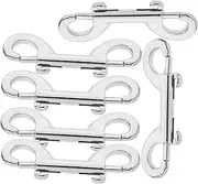 HEALEEP Dog Belt Accessory Double-Ended Brass Clips Stainless Steel Leash Chain for Secure Loads Tarps 89mm