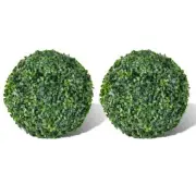 Artificial Boxwood Topiary Ball Set 27cm Home Garden Decoration 2 Pieces
