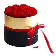 Preserved Roses Box Long Lasting Create Romantic Atmosphere Fine Workmanship Eternal Gratitude Floral Gift M