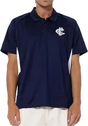 Carlton Blues AFL Footy Mens Adults Active Polo Shirt