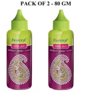 2X Pidilite Fevicryl Fabric Glue (80g) for sticking beads, sequins, lace, ribbon