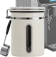 Airtight Coffee Canister | 1.8L Multifunctional Sugar Storage Container with Scoop,Stainless Steel Kitchen Supplies, Portable Flour Jar for Home, Restaurants
