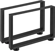 VEVOR Black Metal Table Legs Set of 2 Steel Table Legs 31x23 Inch Dining Table Legs Office Table Legs Computer Desk Legs Steel Bench Legs Country Style Table Legs DIY Furniture Legs