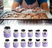 12PCS Stainless Steel Fruit Vegetable Mini Cookie Shape Cutter Set Kid Food Mold Cookie Pastry Stamps Mold Food Decorative Kids Baking and Food Supplement Tools