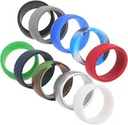[TOKIDNY] Novelty Wedding Rings 10pcs Men's Silicone Rings Soft Comfortable Exercise