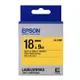 EPSON 愛普生 LK-5YBP(18mm)黃底黑字粉彩標籤帶