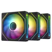 Black USB3.0 Tempered Glass M-ATX Tower Gaming PC Computer Case w/9 ARGB FAN/Con