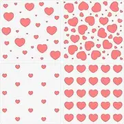 Valentine’s Day Heart Stencils Reusable Love Heart Stencil Template Plastic Heart Stencils for Painting on Wood Wall Canvas Greeting Card Home Decor DIY Crafts (Heart Shape)