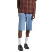 Brixton Choice Chino Baggy Short Mens in Light Wash Denim Herringbone - Size -