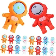 DOITOOL 18pcs Mini Astronaut Erasers for Themed Pencil Erasers Safe Gentle for School Supplies Classroom Rewards Party Favors