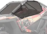 KEMIMOTO PRO R Window Mesh UTV Roll Cage Window Net Ventilated and Sun Protective Net Compatible with 2022-2024 Polaris RZR PRO R UTV Window Netting for 2 Seater