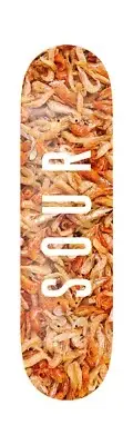 Sour Solution Skateboards Shrimp Army Skateboard Deck - 8.25" x 32"