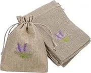 10pcs Decorative Lavender Sachet Bags Refillable Empty Sachet Bags with Drawstring Closure for Wardrobe Closet and Car Storage Material