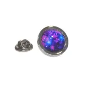 Interstellar Nebula Round Lapel Pin Badge - XOMTP048