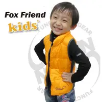 在飛比找蝦皮商城優惠-【Fox Friend】新款中性高領雙面穿防潑水兒童羽絨背心