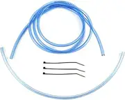 Universal 4mm ID Carburetor Vent Hose Lines Overflow 5'ft Kit Keihin Mikuni Carb Mx ATV Max-Motorsports (Clear Ice Blue), UNI-5