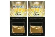 2~Home Chic Glitter Gold Paint Flakes Crystals Compare Valspar Ships Worldwide