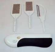 3 Piece Kitchen Multi-Tool ~ Battery Operated Peeler, Grater, & Zester Free Ship