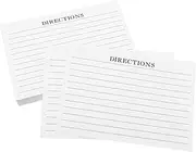 CAXUSD 50sheets Decorative Blank Food Cards Kitchen Supply Restaurant Recipe Cards Recipe Note Note