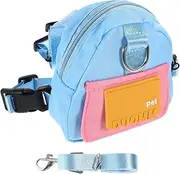 Generic 1 Set Small Dog Backpack Dog Vest Backpack Mini Pet Self Backpacks Small Dog Bag Pet Supplies Dog Harness Backpack Dog Backpack Harness Dog Back Bag Dog Grain Carrier Polyester
