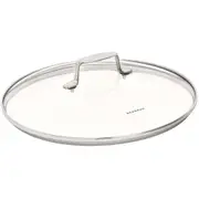 Scanpan Impact 28cm Tempered Glass Lid Cover w/ Stainless Steel Rim/Handle Round