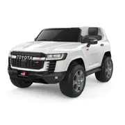 Volta Toyota Landcruiser White 12V Motor Kids Ride On Car Smart Control Toy 3+
