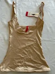 Spanx NWT Open Bust Boost Nude Camisole Size Small
