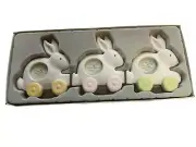 Ceramic Desktop Picture Frames Hinged 3 Bunnies In A Row Small Wonders Nursery