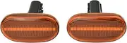 Side Mirror Indicator For Suzuki For Jimny For JB64W For JB74W For JB23W For Lapin For Carry 2x LED Side Marker Light Dynamic Turn Signal Indicator Lamp Dynamic Sequential Blinker(Dynamic Yellow)