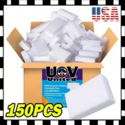 150pc Magic Sponge Eraser Melamine Cleaning Foam Home House Auto Cleaning Tool U