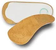 Pedag Holiday 3/4 Leather Ultra Light, Thin, Semi-Rigid Orthotic with Metatarsal Pad, and Heel Cushion, Tan, Men's 10