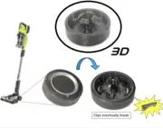 Ryobi Cordless Vacuum Replacement Wheels! Set Of Two!!