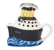 Titanic 1 Cup SMALL Semi Porcelain Ship Teapot Made in UK Miniature