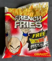 Dragon Ball Z DBZ Dizk Tazo - Series 1 French Fries Chip Packet - Sealed - 2001